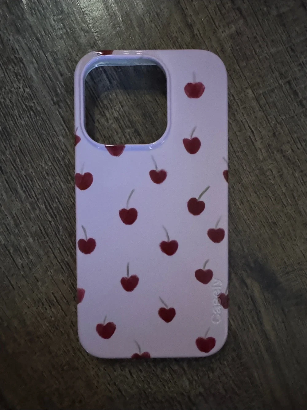 Casely iPhone 15 Pro Very Cherry Painted Cherries Case